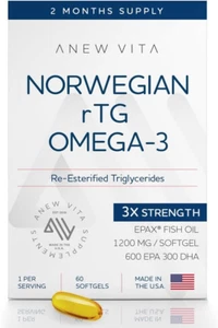 Norwegian Rtg Omega 3 Fish Oil for Brain & Heart Boost, Triglyceride Fish Oil Om - Picture 1 of 12