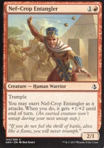 4X NEF-CROP ENTANGLER 144/269 AMONKHET MTG MAGIC LP X4 - Picture 1 of 1