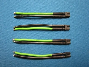 4 XT30 FEMALE CONNECTORS W/ 14AWG SILICONE WIRE CABLE PIGTAIL 100MM RC BATTERY - Picture 1 of 1