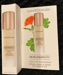 Bareminerals Skinlongevity Long Life Herb Serum NEW Deluxe Sample 0.27 fl.oz - Picture 1 of 2