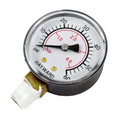 Hayward OEM Swimming Pool Filter 1/4" Side Mount Pressure Gauge ECX270861 - Image 1 of 3