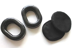 Aviation Pilot Headset Gel Ear Seals for SkyLite, David Clark + Cotton Ear Cover - Picture 1 of 6