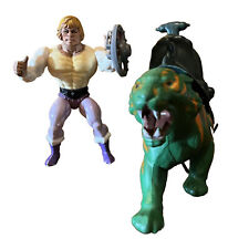 HEMAN Másters Of The Universe 1981 - HEMAN & Armoured Green/Yellow Battle Cat