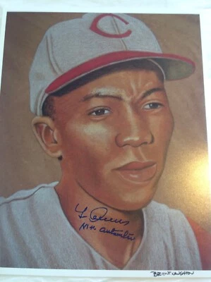 Leo Cardenas 8x10 Brent Naughton Print Cincinnati Reds Autograph Signed Photo - Image 1 of 3