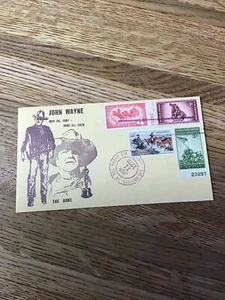 JOHN WAYNE, Movie Star, Hollywood Legend, 1979 First Day of Issue “#1 Of 250” - Picture 1 of 2