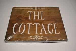 THE COTTAGE Holztafel Schild HÜTTE Wandbild NEU - Bild 1 von 3