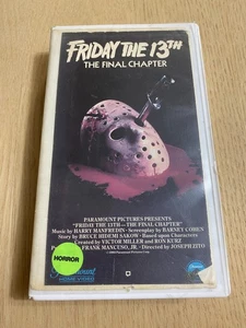 Friday the 13th Final Chapter VHS 1984-1994 Horror Hardcase Clamshell Ex Rental - Picture 1 of 7