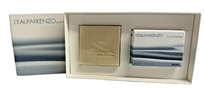 L'Eau Par Kenzo Pour Homme .17 Oz Eau De Toilette Splash 1.24 Oz Savon 2 Pc Set - Image 1 of 2