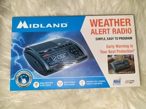 Midland WR400 Deluxe NOAA Notfall Wetterwarnung Radio mit AM FM Radio Neu Geöffnet - Bild 1 von 2