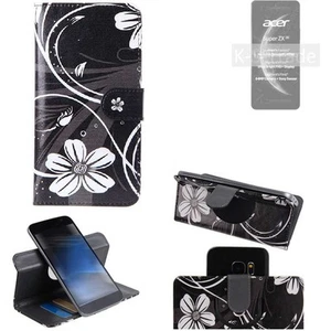 For Acer Super ZX Flip Wallet PU Leather Case Cover Stand Card Holder Pattern - Picture 1 of 7