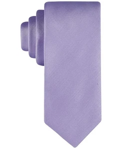 Calvin Klein Men's Purple Solid Necktie-OS - Picture 1 of 1