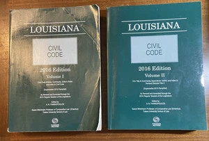 LOUISIANA CIVIL CODE 2016 ED. (VOLS. 1 & 2) 2016 Edition - Bild 1 von 4