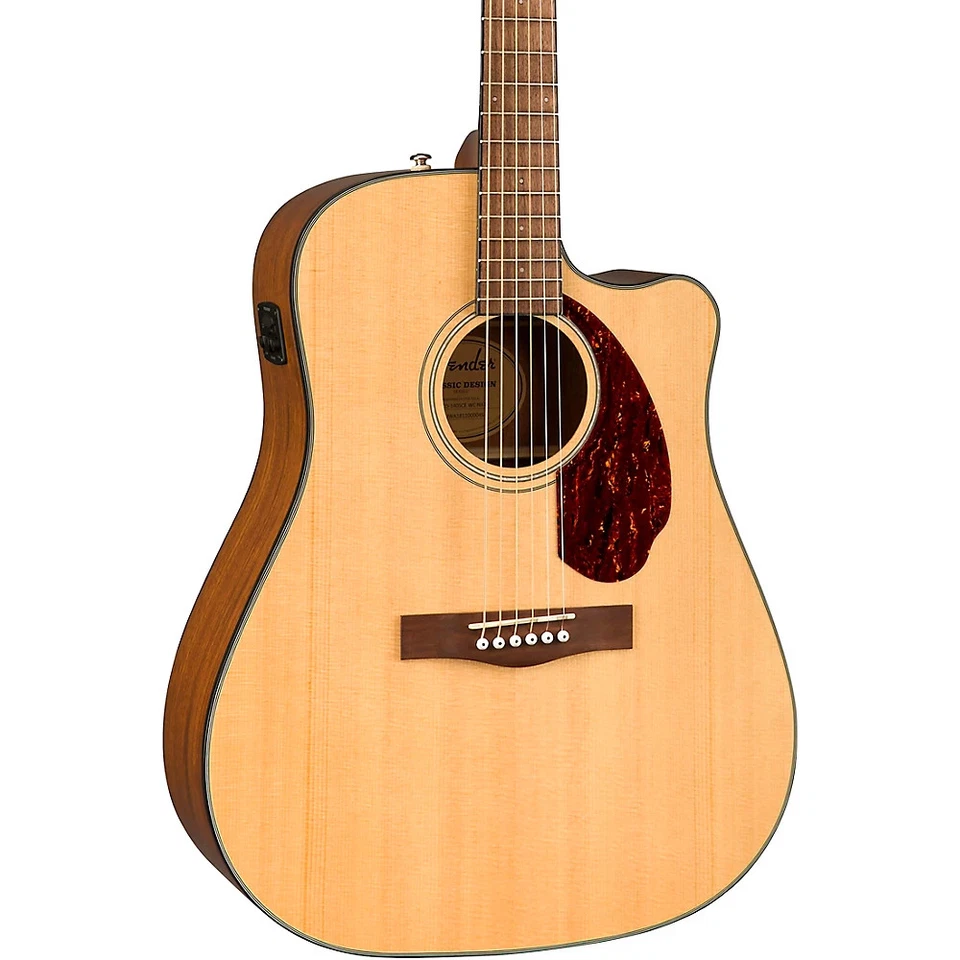 Fender Cd-140sce Dreadnought Walnut Fingerboard Natural With Case