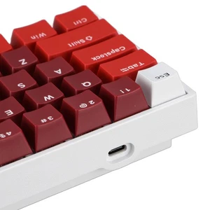 61 Key Mechanical Keyboard Red Switch 60% Layout USB C Wired RGB Backlit Erg NEW - Afbeelding 1 van 12