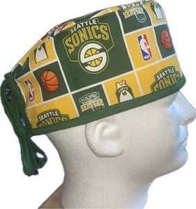NBA Seattle SuperSonics Scrub Hat Chemo Cap - Picture 1 of 4