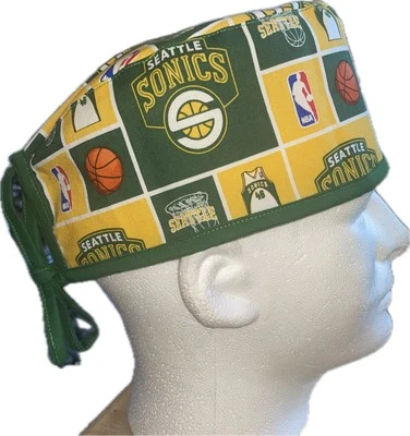 NBA Seattle SuperSonics Scrub Hat Chemo Cap - Image 1 of 4