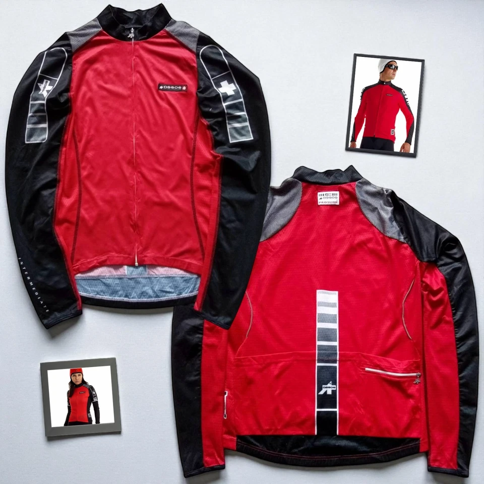RARE VTG ASSOS Prosline Intermediate AirBlock Red Cycling Jersey Jacket — SIze M - Image 1 of 4