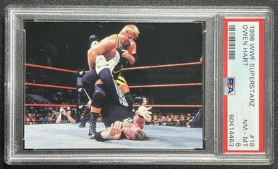 Imágenes de cómic de Owen Hart PSA 8 1998 WWF SUPERSTARZ #18 LUCHA LIBRE 4463 Foto 1 de 2