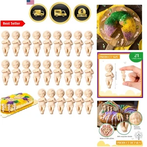 Juego de Estatuillas Pastel Religioso Niño Jesús 24 Piezas Belén Decoración Navidad - Imagen 1 de 8