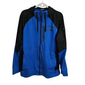 The North Face Sweater Mens XL Blue Black Mack Ease Full Zip Hooded Sweatshirt - Imagen 1 de 12