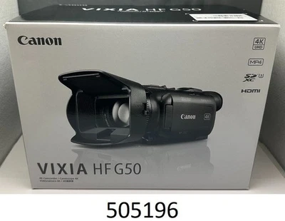 Canon VIXIA HF G50 Video Camera Camcorder 4K 20x Zoom WiFi Dual SD - Image 1 of 4