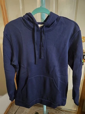 Nueva sudadera con capucha para mujer ADIDAS azul marino. Talla S. Nuevo con etiquetas Foto 1 de 4