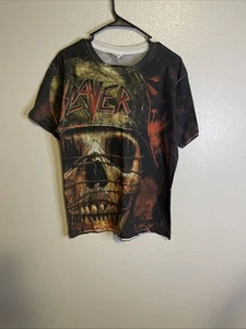 Slayer Thrash Metal Punk Rock Band All Over P Skull Tour t-shirt size M - Picture 1 of 6
