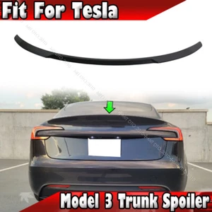 2024-2025 Fits Tesla Model 3 Sedan M4 Type Rear Trunk Spoiler Wing Painted Color - Foto 1 di 5