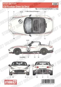 Studio27 1/24 Mazda Roadster Dress Up Aufkleber für Tamiya24342 DC1141 - Bild 1 von 3