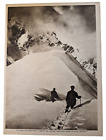 Climbing Mount McKinley Alaska 1914 The Mentor Original Lithograph 9.5x7"