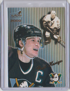 1999-00 Pacific Aurora Striped Parallel #2 Paul Kariya Anaheim Mighty Ducks