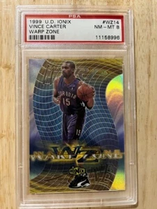 1999-00 Upper Deck Ionix Warp Zone Vince Carter WZ14 Toronto Raptors-PSA 8 - Picture 1 of 3