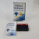 Global Defense (Sega Master System Sms) Complete Cib W Manual Tested Vg Game