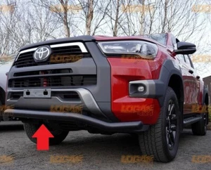 Staffa anteriore Toyota HILUX staffa barra anteriore spoiler bull bar 2016 - 2025 nero - Foto 1 di 3