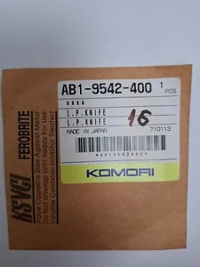 Komori L.P. KNIFE p/n AB1-9542-400 - Picture 1 of 1