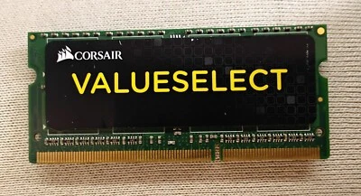RAM MEMORY CORSAIR VALUESELECT CMSO8GX3M1C1600C11 8GB DDR3L 1600MHZ SO-DIMM - Image 1 of 2