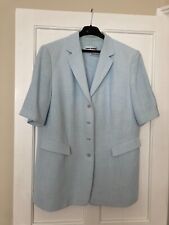 Gerry Weber Women Blue Suit Jacket & Blouse Size 18