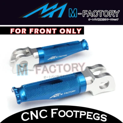 Clavijas de pie delanteras Billet azules para Honda CBR929RR 00-01 Foto 1 de 4