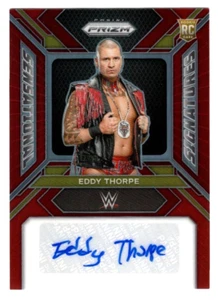 Eddy Thorpe 2024 Panini Prizm WWE Sensational Signatures Red Prizm Rookie 58/99 - Imagen 1 de 2