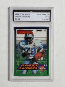 1994 Barry Sanders Collector's Edge Boss Squad #16 Lions corte FGS 10 raro - Imagen 1 de 2