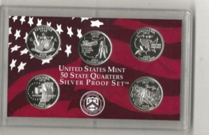 2002 s 5-piece silver quarter proof set no box or COA - Picture 1 of 2