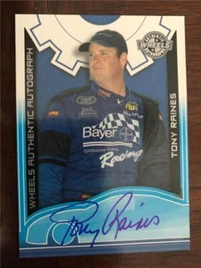 TONY RAINES - 2003 Ruote - Autografi - Certificato su Carta Auto - Foto 1 di 1