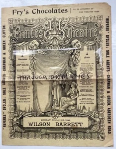 Victorian Princes Theatre Bristol Programme 1898 Wilson Barrett - Picture 1 of 3