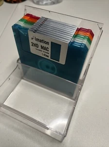10-Pack Imation Neon Diskettes IBM Formatted 2HD 1.44 MB - Afbeelding 1 van 6