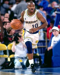 Foto vintage de baloncesto de la NBA de Tim Hardaway Action Golden State Warriors 8x10 - Imagen 1 de 1