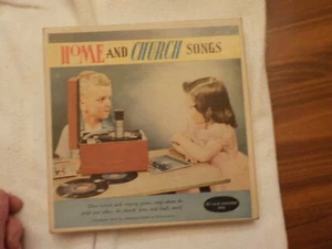 Home and Church Songs 1958 Record Set with Color Booklet, Box of 3 - Picture 1 of 11