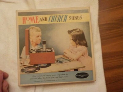 Home and Church Songs 1958 Record Set with Color Booklet, Box of 3 - Image 1 of 4