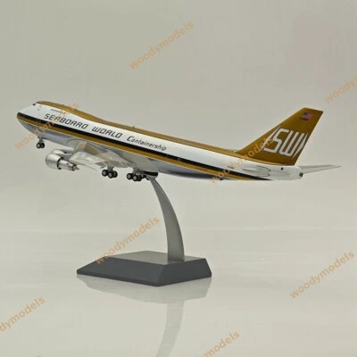 1:200 SEABOARD WORLD Boeing 747 / N701SW  WITH STAND / INFLIGHT 200 IF742SW0224P - Image 1 of 4