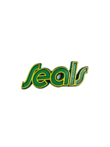 California Golden Seals Vintage 70s Logo Rubber Magnet Hockey NHL Standing Board - Picture 1 of 3