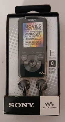 索尼 Walkman NWZ-E384 8 GB E 系列数字音乐媒体 MP3 播放器,全新未拆封 — 第 1/3 张图片